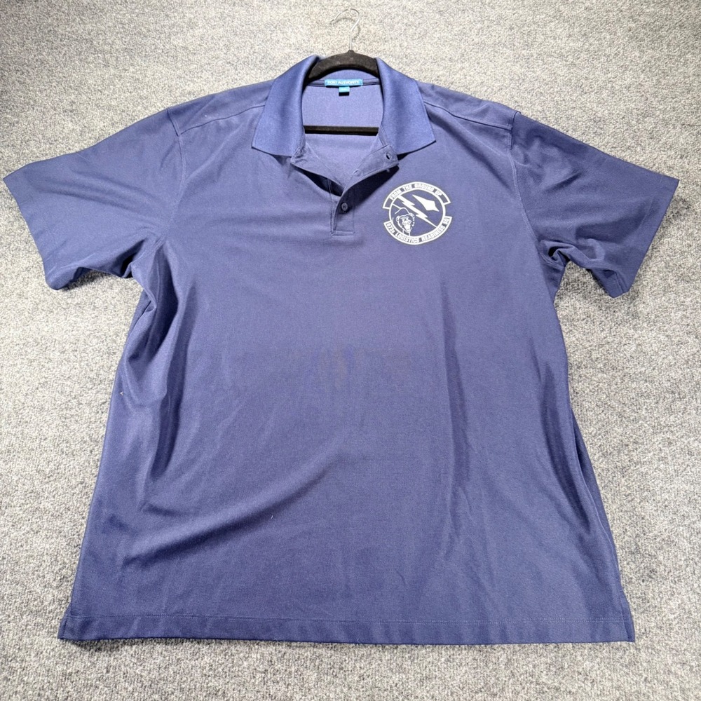 Port Authority Polo 673d Logistics Readiness Squadron Military Blue 2XL Mens LRS